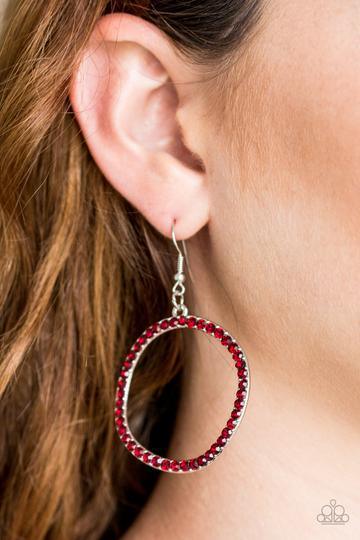 Paparazzi Accessories- Stoppin Traffic - Red Earrings