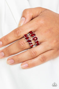 Timeless Tiers Red Ring - Jewelry by Bretta
