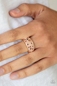 Paparazzi Accessories-Breezy Blossoms - Rose Gold Ring - jewelrybybretta