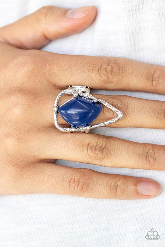 Paparazzi Accessories-Get The Point - Blue Ring