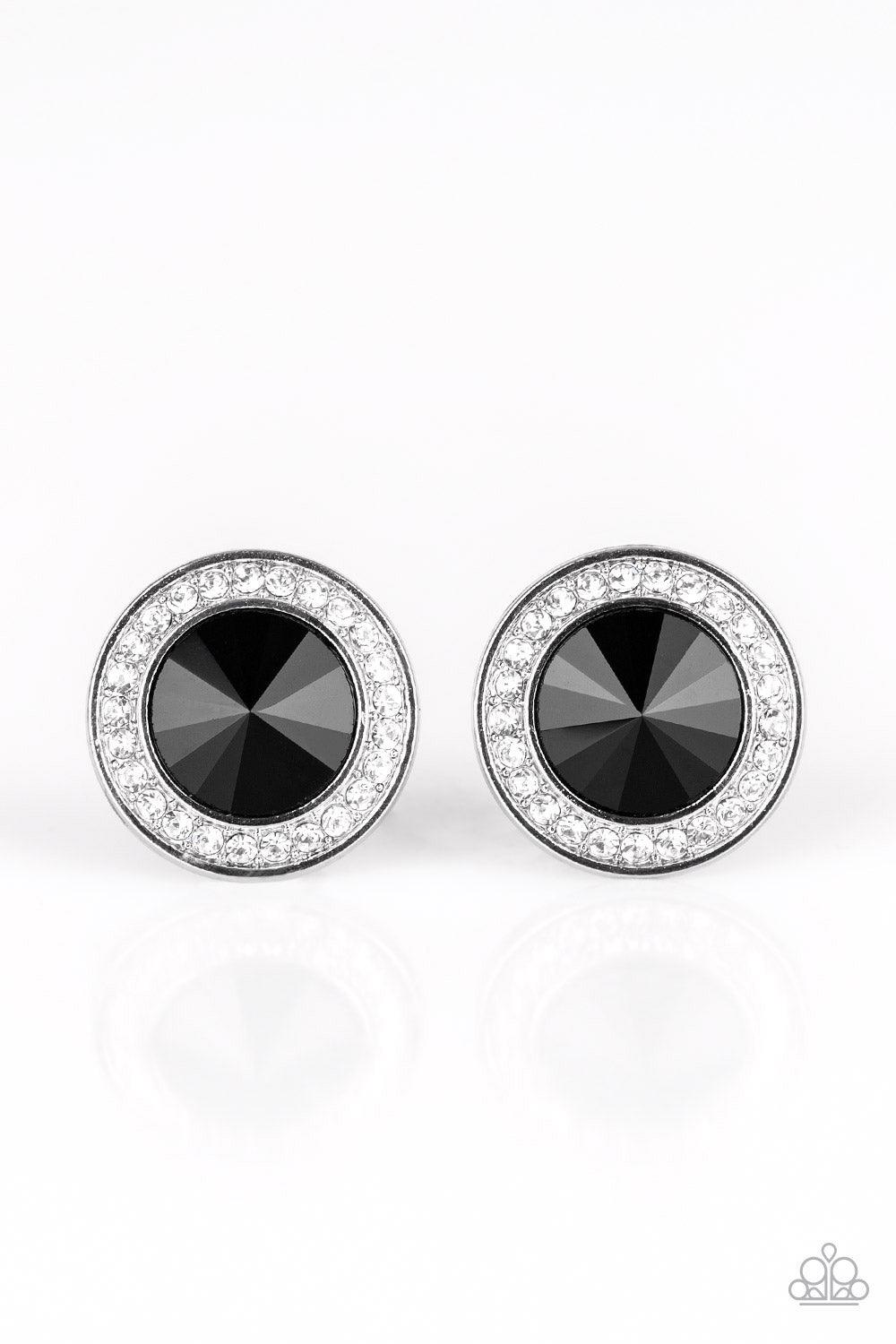 Paparazzi Accessories-What Should I BLING? - Black Earrings - jewelrybybretta