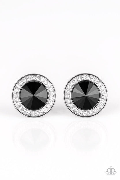 Paparazzi Accessories-What Should I BLING? - Black Earrings - jewelrybybretta