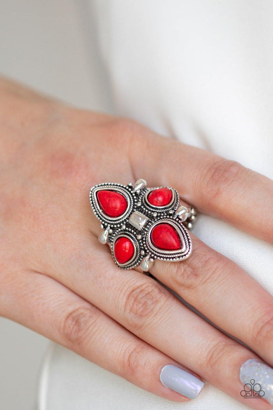Paparazzi Accessories-Dune Runner - Red Ring