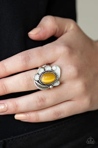 Paparazzi Accessories-Fairytale Magic - Yellow Ring - jewelrybybretta