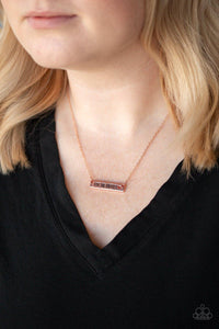 Paparazzi Accessories-Love One Another - Copper Necklace - jewelrybybretta