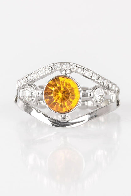 Paparazzi Accessories-Rich With Richness - Yellow Ring