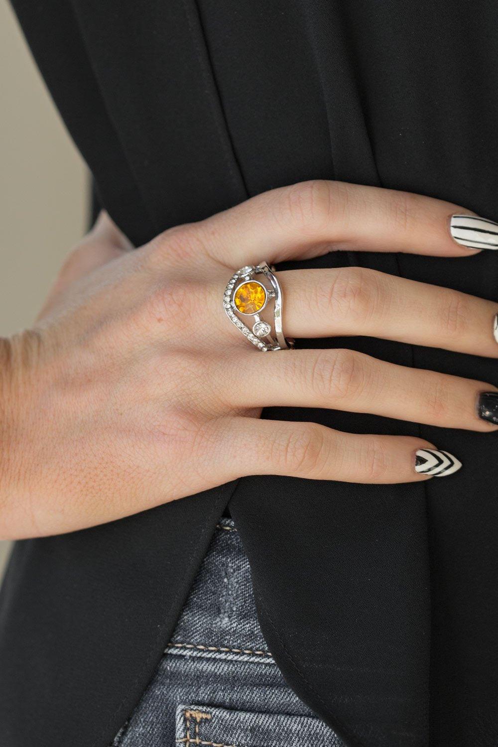 Paparazzi Accessories-Rich With Richness - Yellow Ring