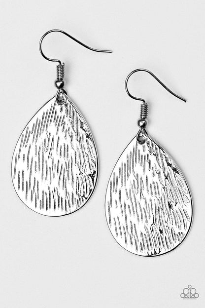 Paparazzi Accessories-Terra Incognita - Silver Earrings - jewelrybybretta