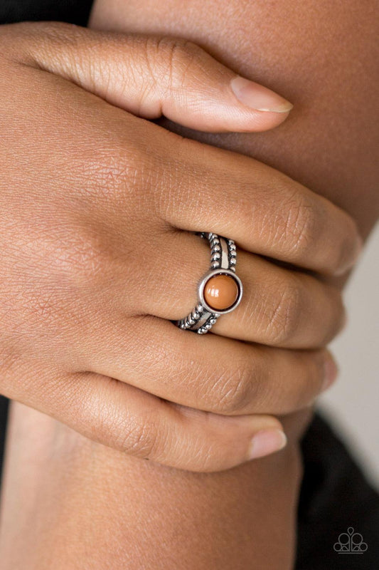 Paparazzi Accessories-TREK and Field - Brown Ring - jewelrybybretta