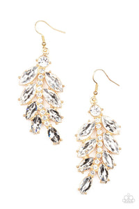 Ice Garden Gala Gold Earrings - Jewelry by Bretta