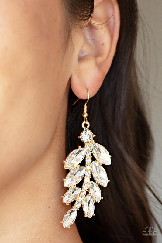 Ice Garden Gala Gold Earrings - Jewelry by Bretta