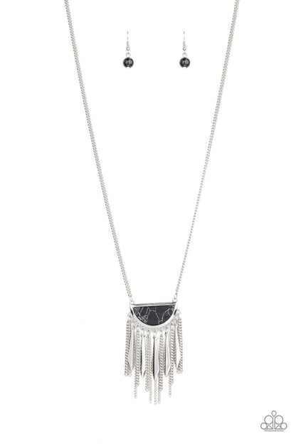Paparazzi Accessories-Desert Hustle - Black Necklace