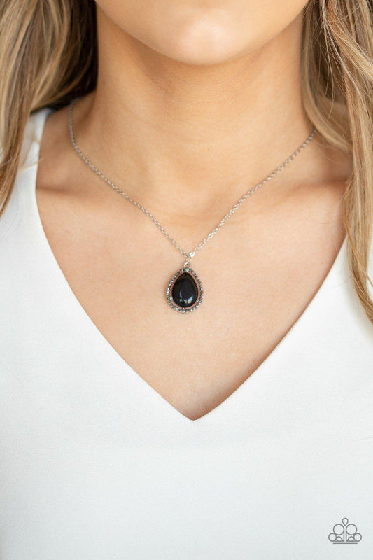 Paparazzi Accessories-In GLOW Spirits - Black Necklace