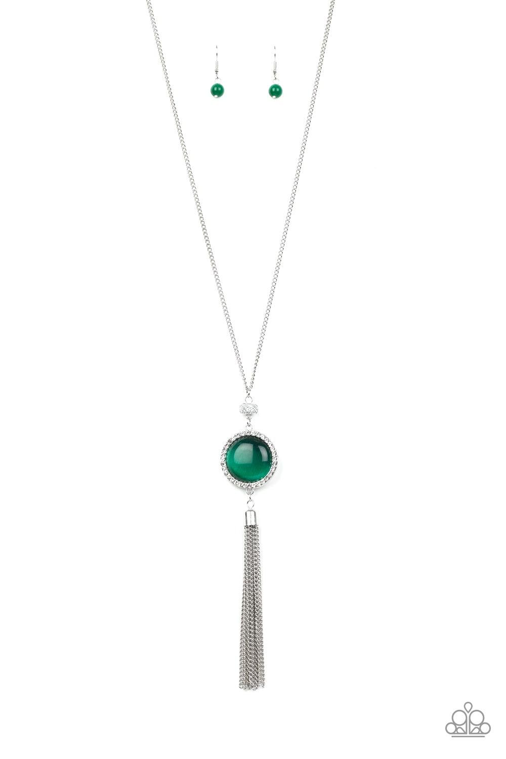 Paparazzi Accessories-Sparkling Spectacle - Green Necklace - jewelrybybretta