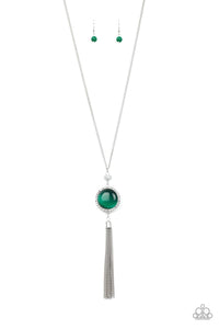 Paparazzi Accessories-Sparkling Spectacle - Green Necklace - jewelrybybretta