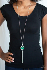 Paparazzi Accessories-Sparkling Spectacle - Green Necklace - jewelrybybretta