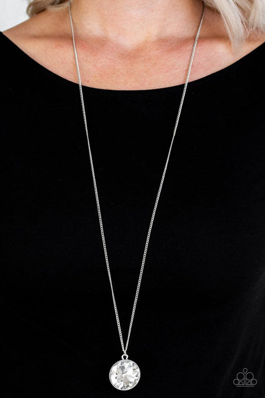 Paparazzi Accessories-Dauntless Diva - White Necklace - jewelrybybretta