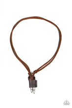 Paparazzi Accessories-Dodge a Bullet - Brown Urban Necklace