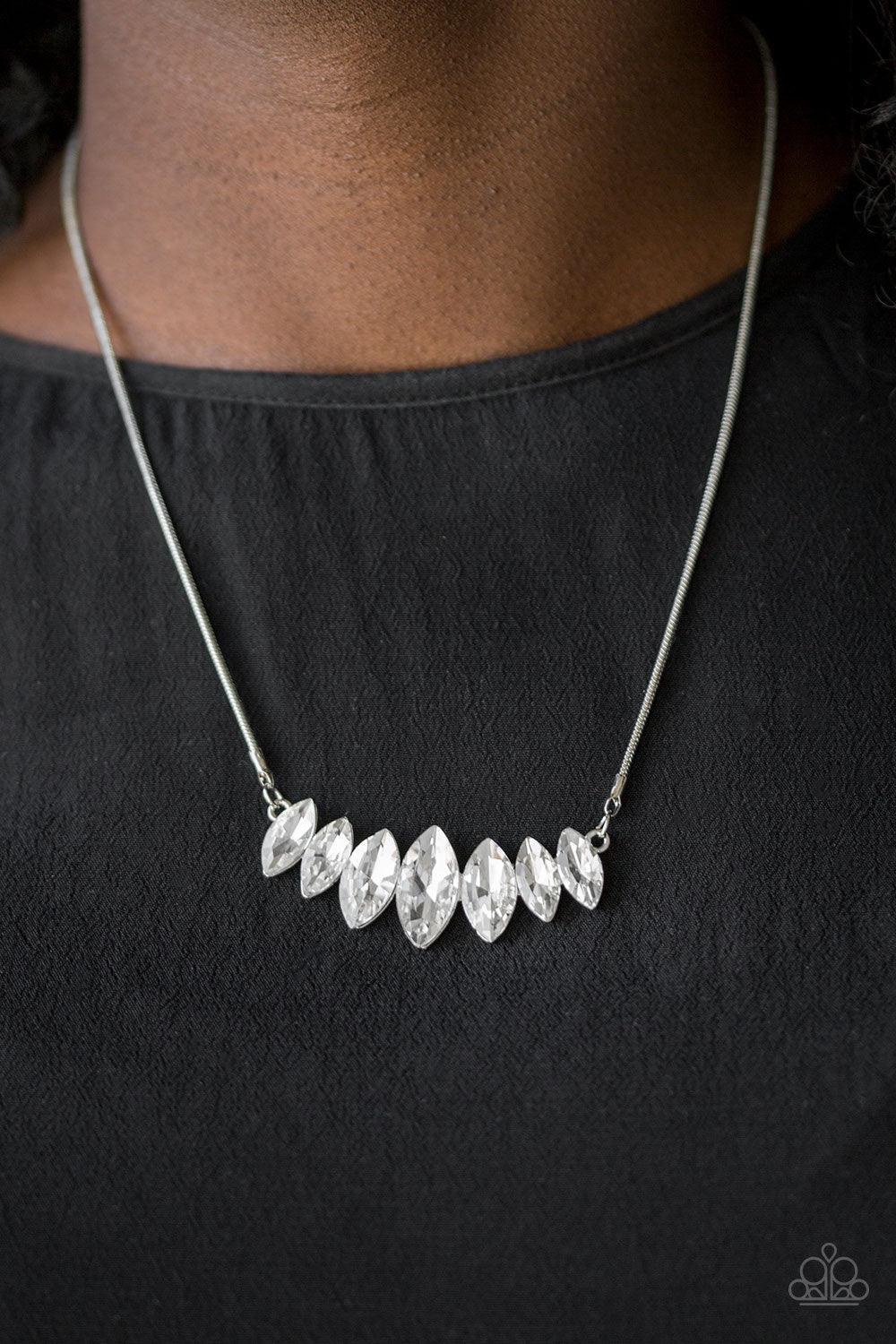 Leading Lady White Necklace - Jewelry by Bretta - Jewelry by Bretta