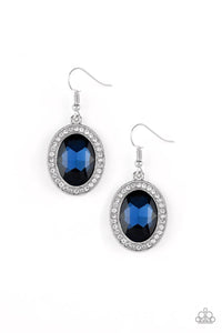 Paparazzi Earrings-Only FAME In Town - Blue Earrings - jewelrybybretta