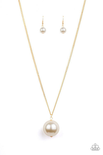 Paparazzi Accessories-The Grand Baller - Gold Necklace - jewelrybybretta