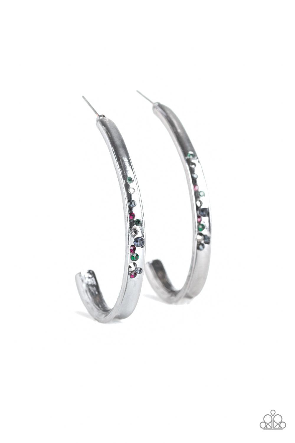 Paparazzi Accessories-Completely Hooked - Multi Hoop Earrings