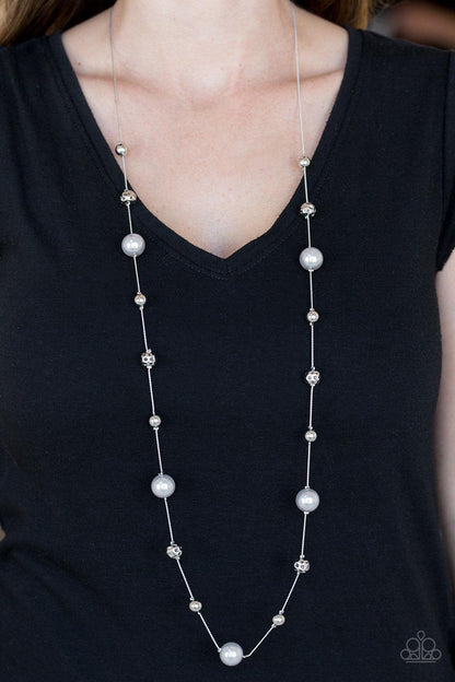 Paparazzi Accessories-Eloquently Eloquent - Silver Necklace