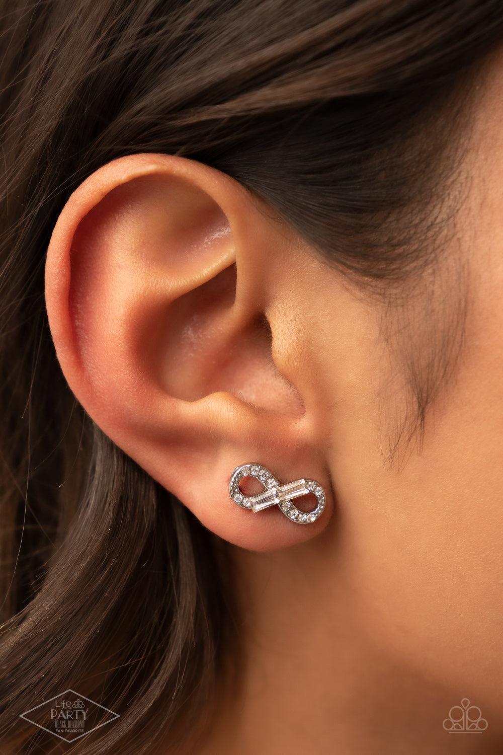 Turn Of The Century White Earrings - Jewelry by Bretta
