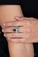 Paparazzi Accessories-Crowned Victor - Black Ring - jewelrybybretta