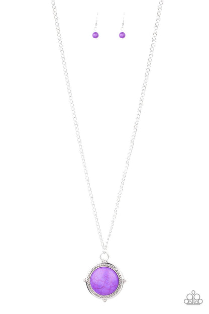 Paparazzi Accessories-Desert Equinox - Purple Necklace - jewelrybybretta