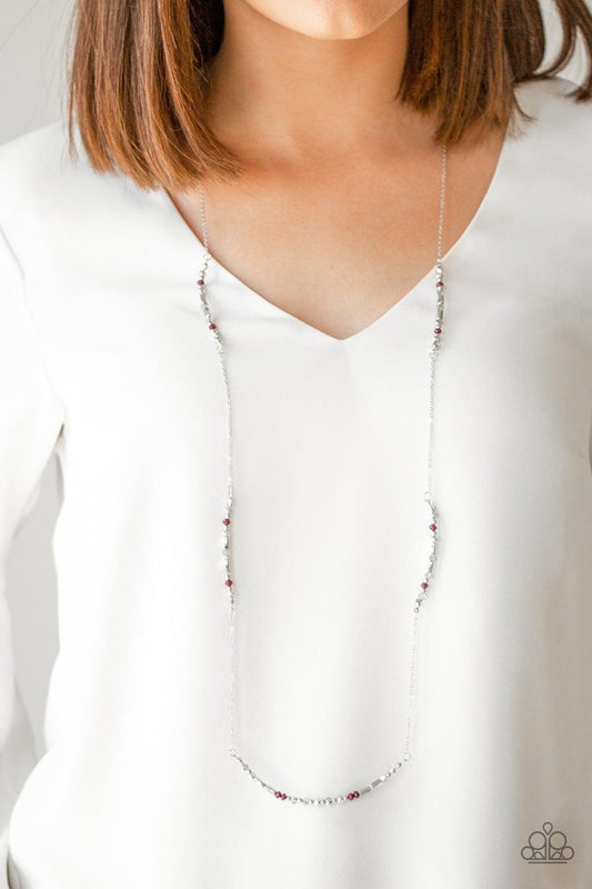 Paparazzi Accessories-Mainstream Minimalist - Purple Necklace