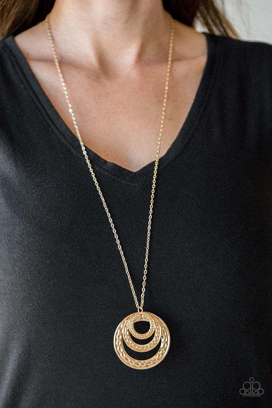 Paparazzi Accessories-Savagely She-Wolf - Gold Necklace