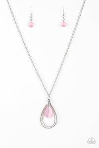 Teardrop Tranquility Pink Necklace Jewelry by Bretta