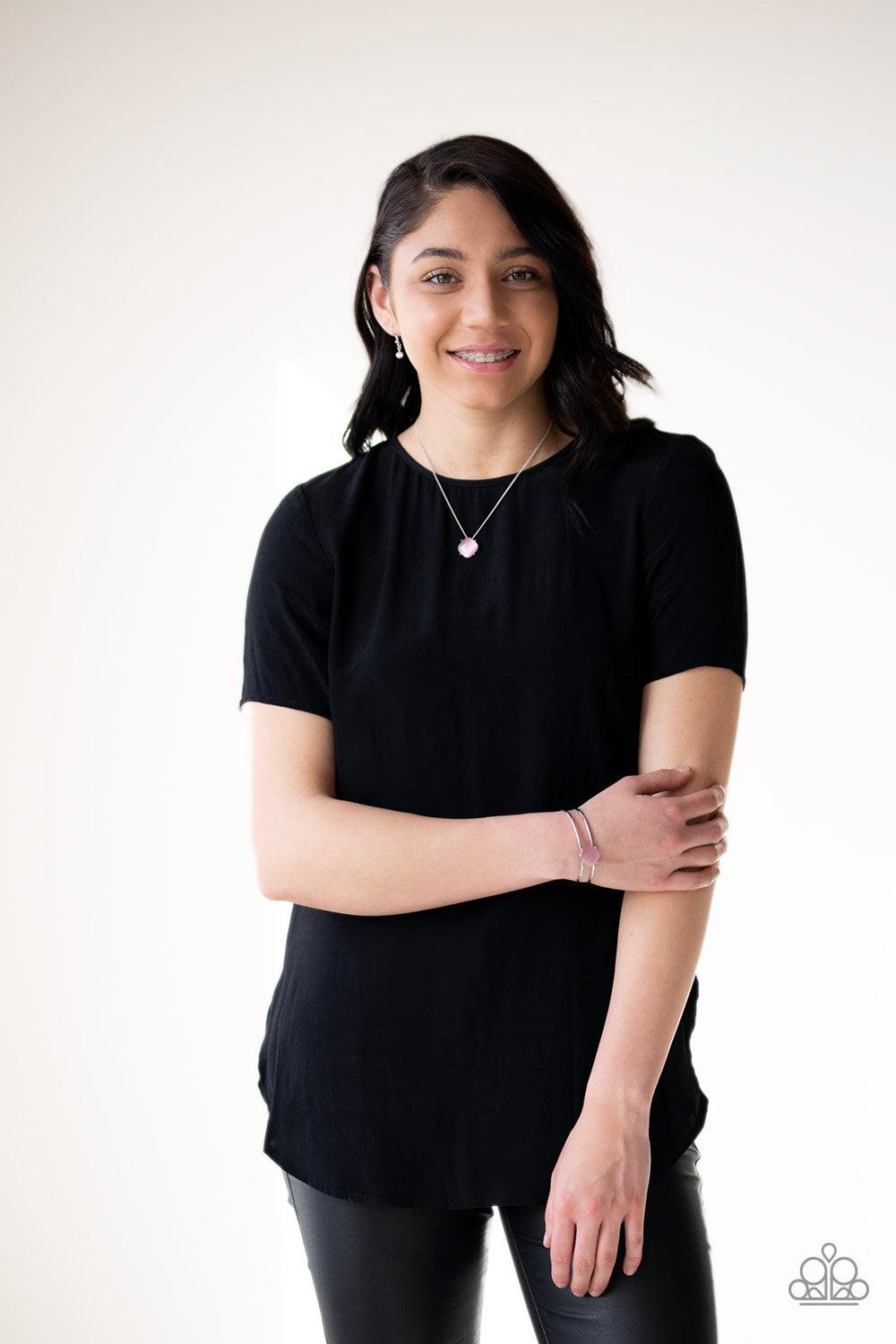 Paparazzi Accessories-You GLOW Girl - Pink Necklace - jewelrybybretta