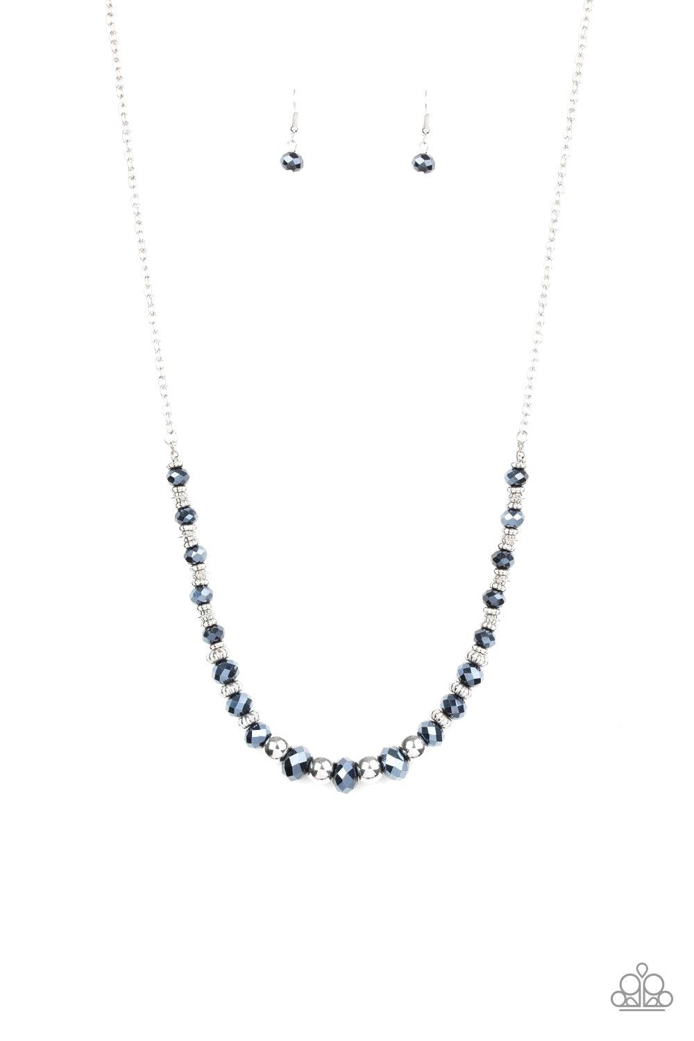Paparazzi Accessories-Stratosphere Sparkle - Blue Necklace
