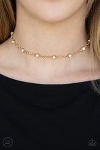 Paparazzi Accessories-Stunningly Stunning - Gold Choker Necklace