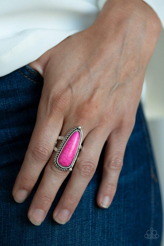Paparazzi Accessories-Pioneer Plains - Pink Ring