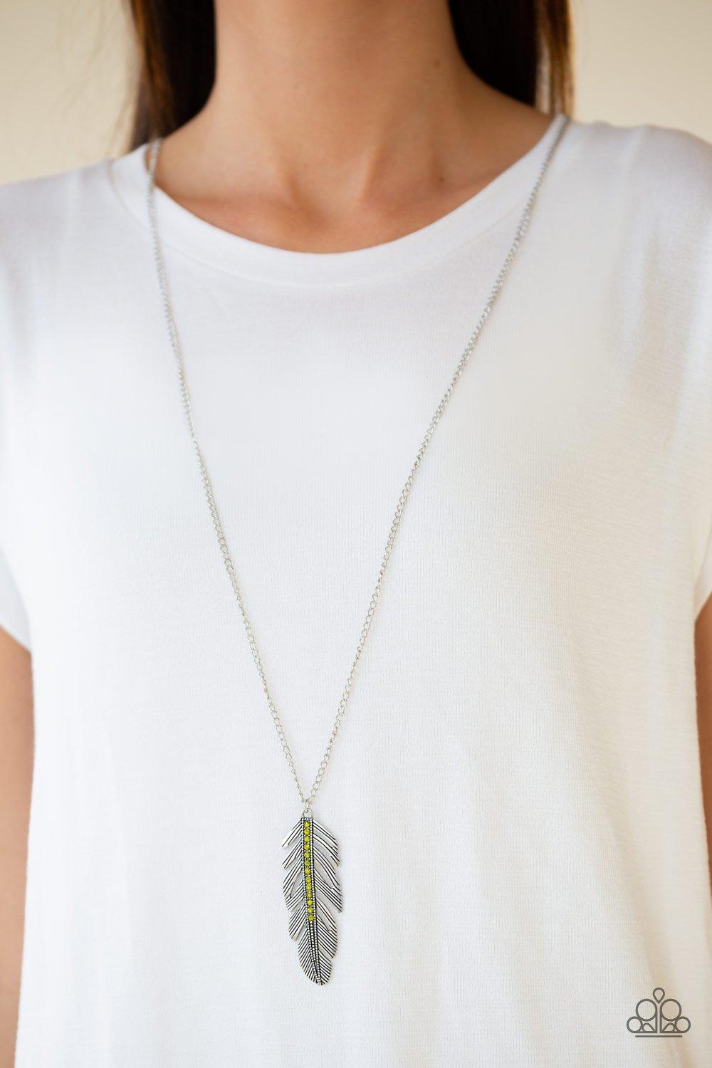 Paparazzi Accessories-Sky Quest - Green Necklace - jewelrybybretta