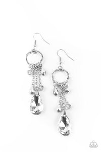 Paparazzi Accessories- Glammed Up Goddess Silver Earrings