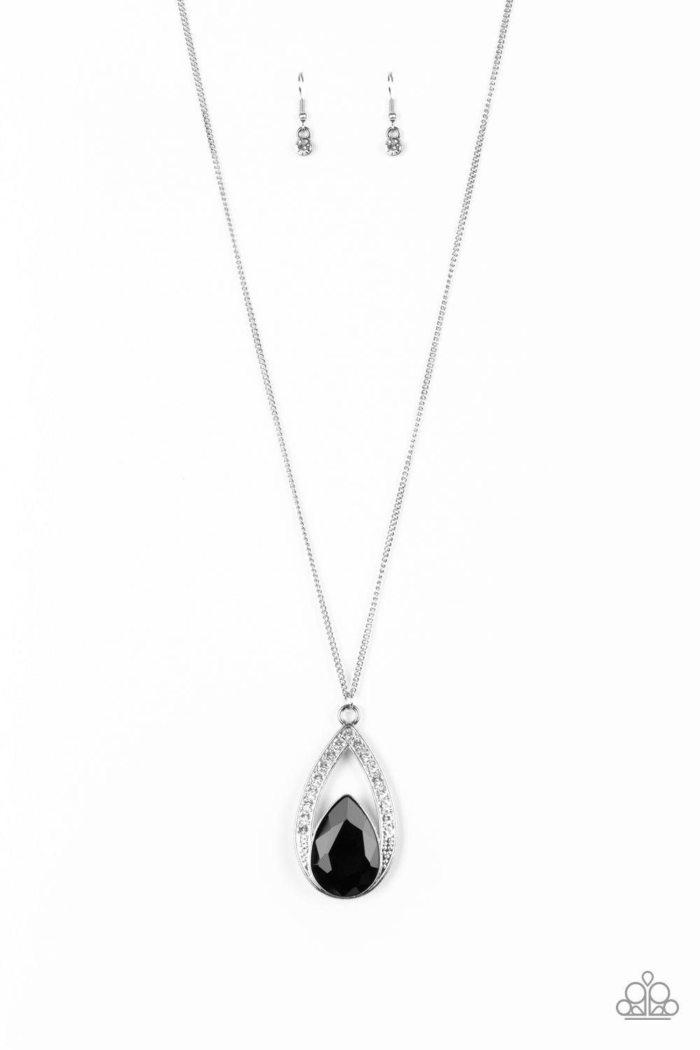 Paparazzi Accessories-Notorious Noble - Black Necklace