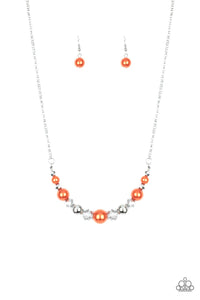 Paparazzi Accessories-The Big-Leaguer - Orange Necklace - jewelrybybretta