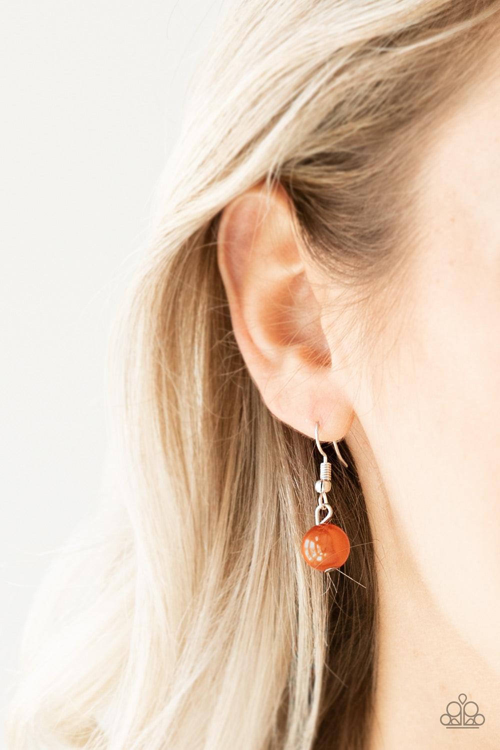Paparazzi Accessories-The Big-Leaguer - Orange Necklace - jewelrybybretta
