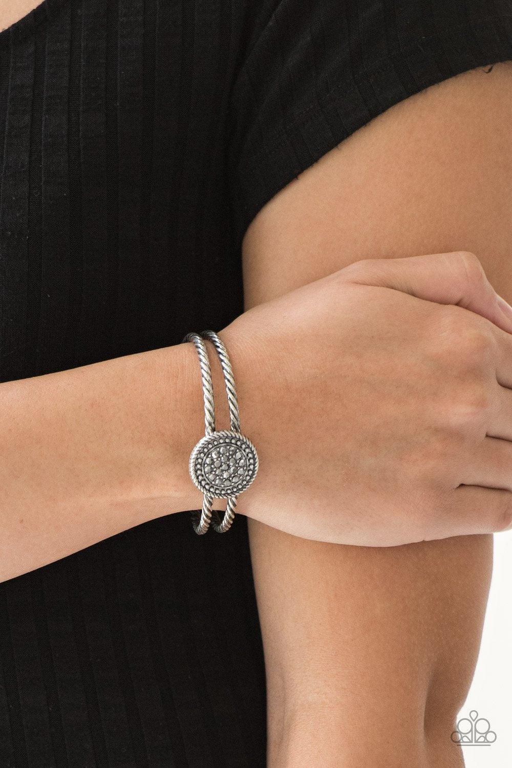 Paparazzi Accessories-Definitely Dazzling - Silver Cuff Bracelet