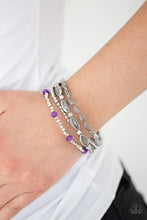 Paparazzi Accessories  Full Of WANDER - Purple Bracelets - jewelrybybretta