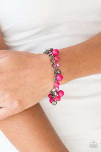 Paparazzi Accessories-Hold My Drink - Pink Bracelet
