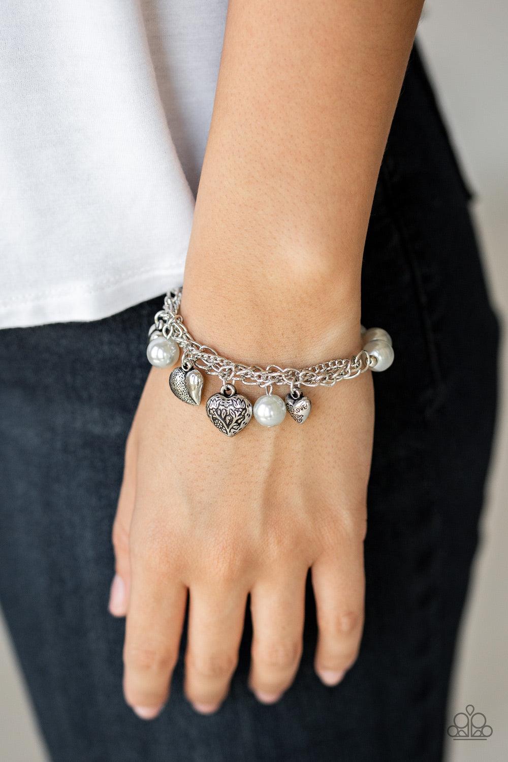 Paparazzi Accessories-More Amour - Purple Bracelet - jewelrybybretta