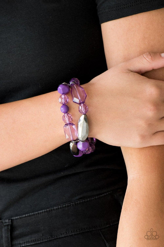 Rockin Rock Candy Purple Bracelet - Jewelry by Bretta