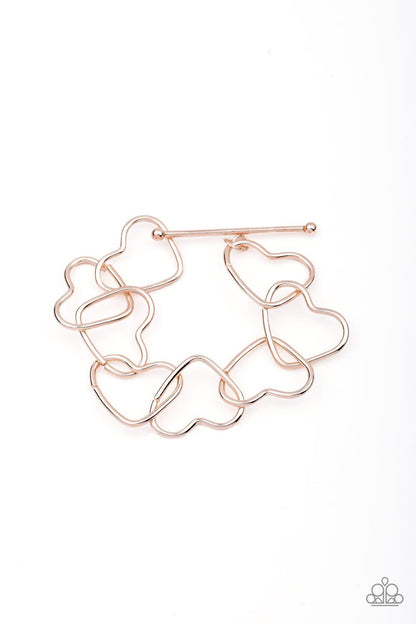  Take Heart Rose Gold Bracelet - Jewelry by Bretta