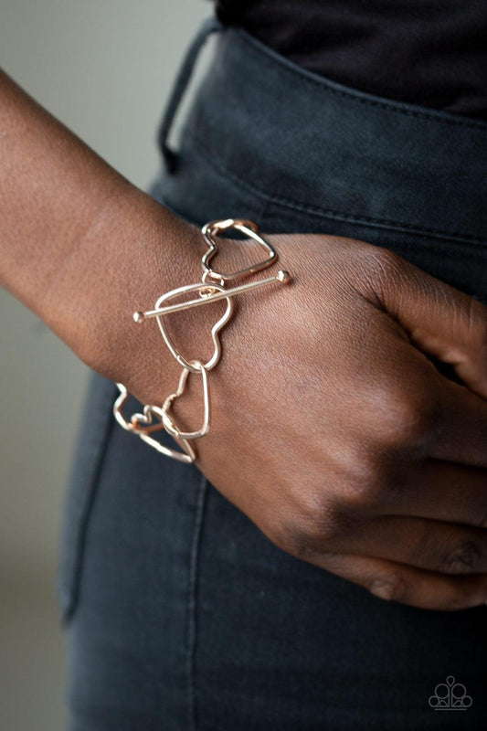  Take Heart Rose Gold Bracelet - Jewelry by Bretta