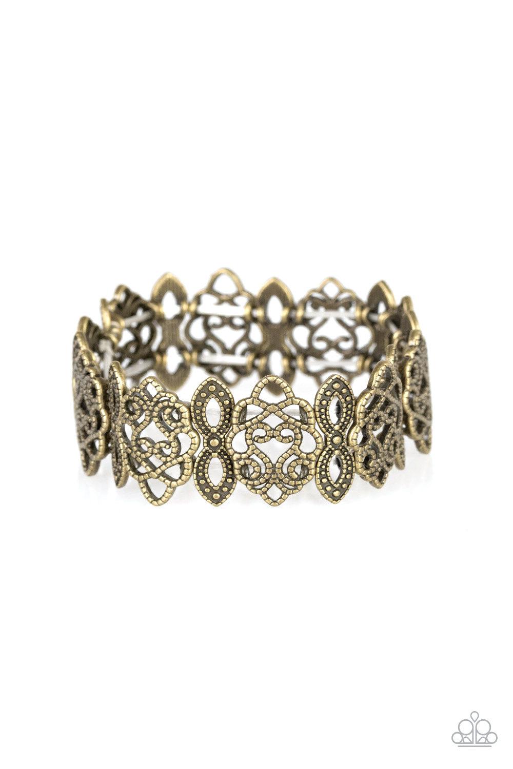 Paparazzi Accessories-When Yin Met Yang - Brass Stretch Bracelet